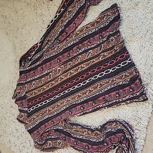 Free People Multicolor Striped Long Sleeve Top